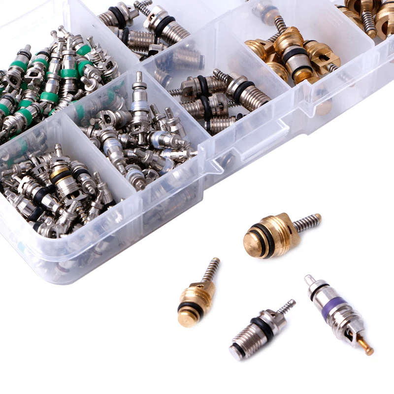 134Pcs R134A A/C Car Auto Conditioning for Valve Core Car Tire Assortment Hot