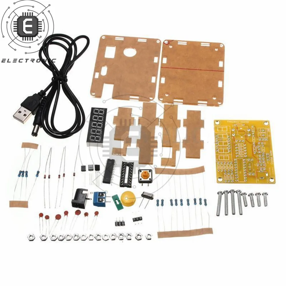 1Hz-50MHz Crystal Oscillator Frequency Counter Tester DIY Kit Resolution Tester With USB Cable