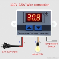 Digital Controller W3001 110V-220V Temperature Controller Thermostat Digital LED Display M06 21 Dropshiping