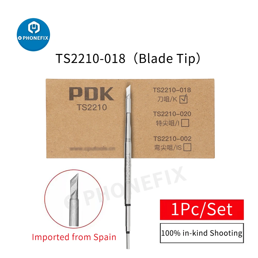 PDK TS2210 Precision Welding Head for JBC C210 Soldering Handle Iron Tip Spain Imported Original JBC Heating Element Material