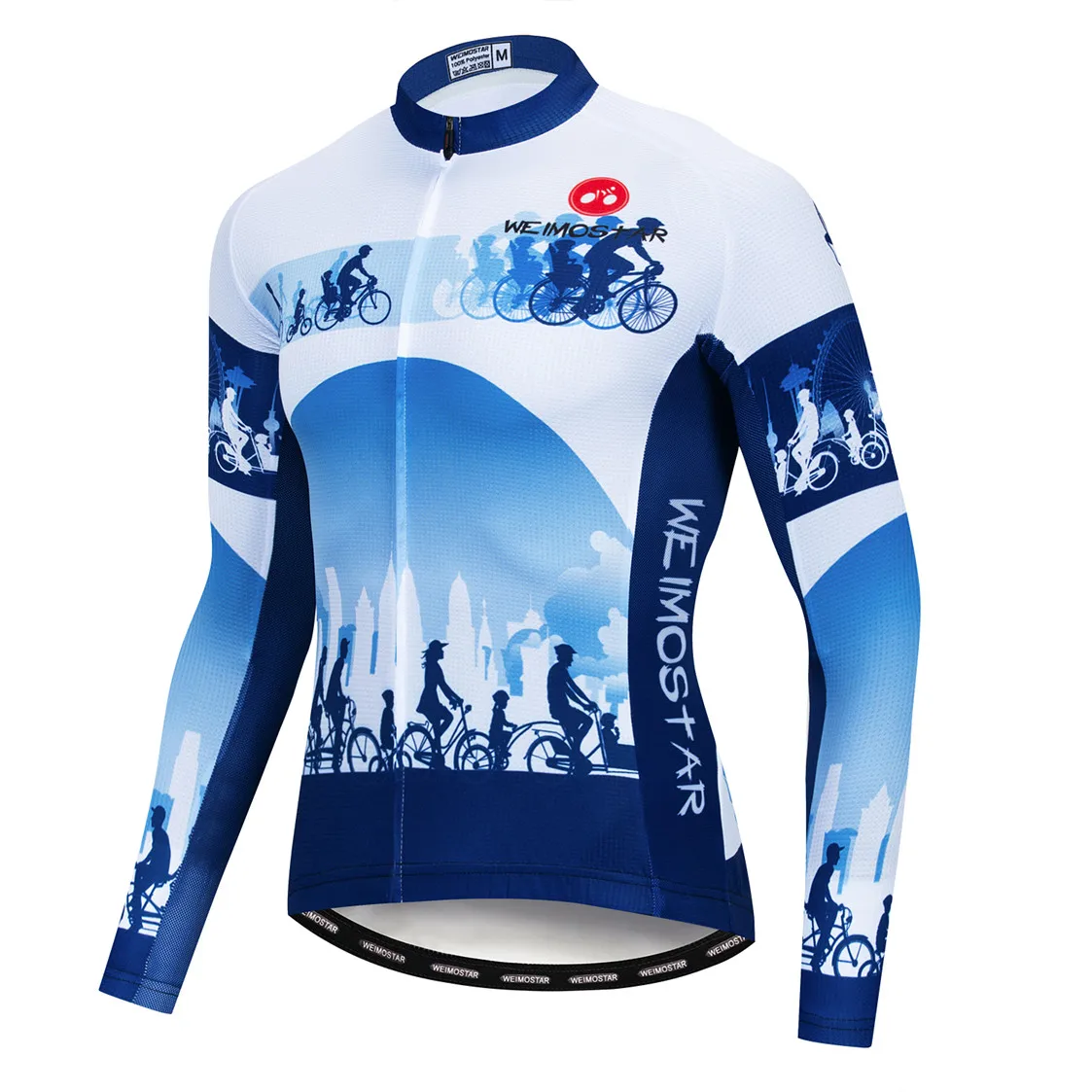 2022 cycling jersey Men Mountain Bike jersey fall MTB Bicycle Shirt long sleeve Road racing blouse Top shirts autumn skull blue