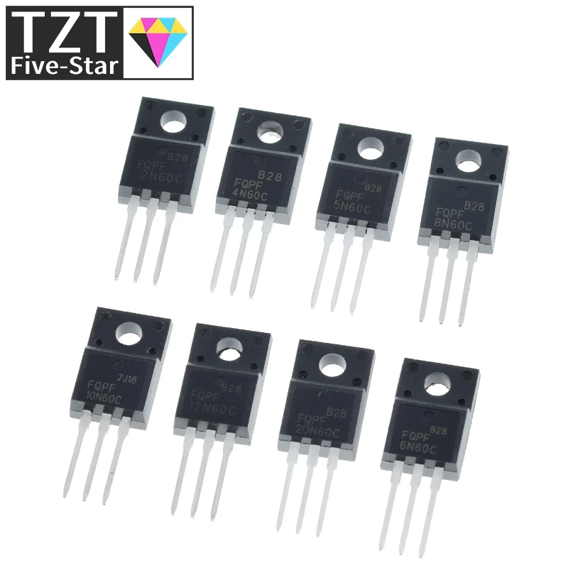 10 Stück Fqpf2n60c Fqpf4n60c Fqpf5n60c 2n60c Fqpf6n60c Fqpf8n60c Fqpf10n60c Fqpf12n60c Fqpf20n60c Spannungsreglermodul – Detail 3