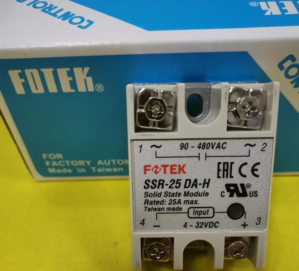 

SSR-25DA-H New original Taiwan FOTEK SCR module economical solid state relay