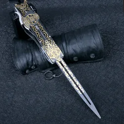 Figura de acción de Hidden Blade Sleeve, espada con hoja de metal escondida, armas Edward, juguete desplegable para niños