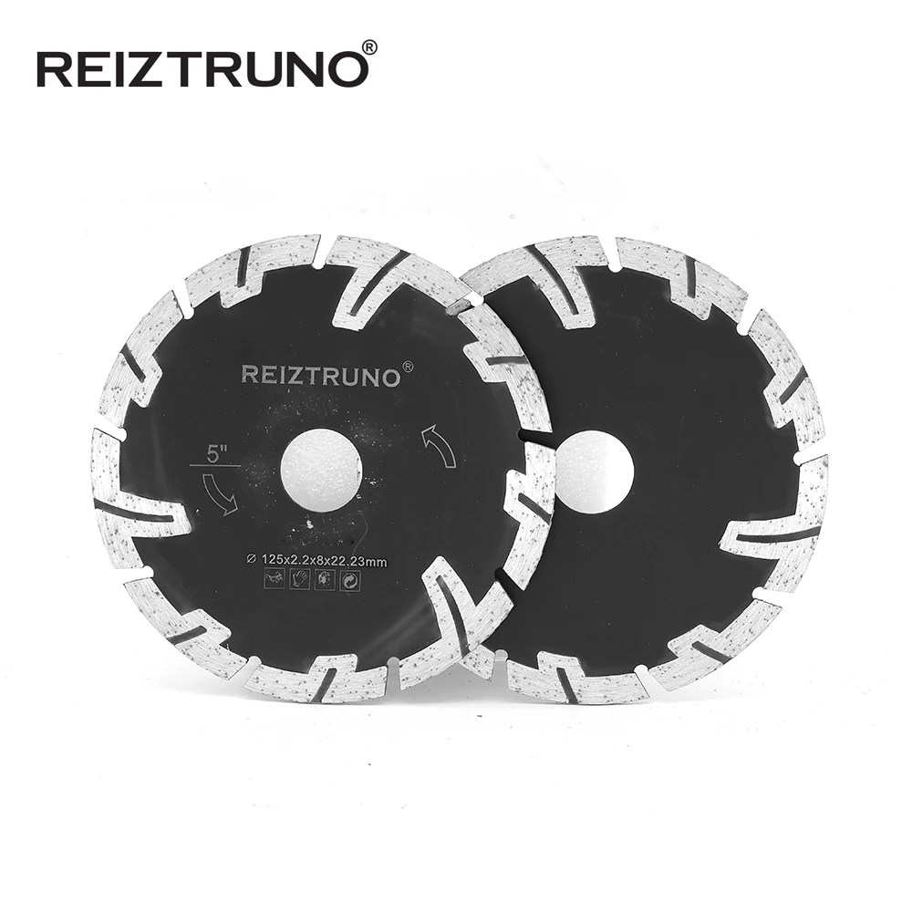 Reiztruno 125 ミリメートルダイヤモンド鋸刃 t-セグメントドライカット花崗岩の石コンクリート切断刃保護歯