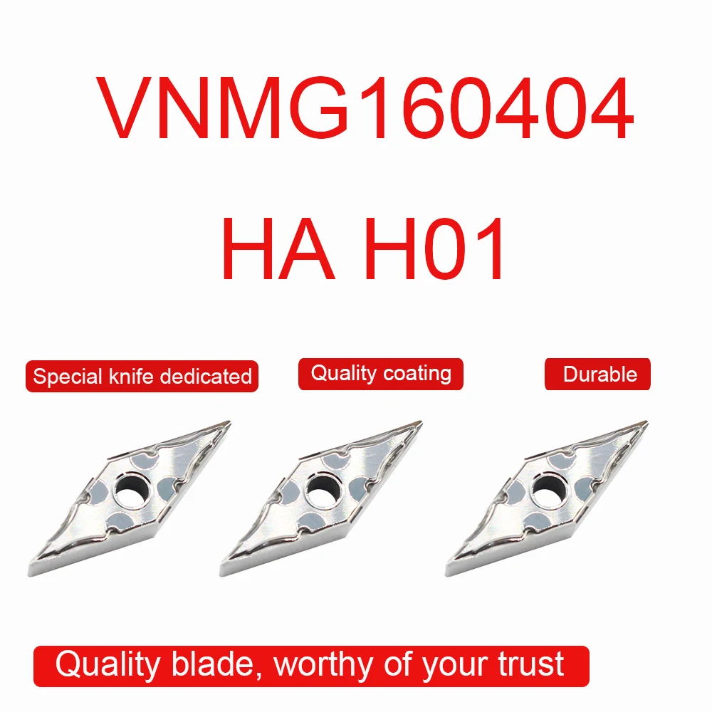 10 قطعة VNMG160404 هكتار H01 كربيد VNMG 160404 الألومنيوم شفرة قاطعة وليجات تحويل باستخدام الحاسب الآلي مخرطة أداة