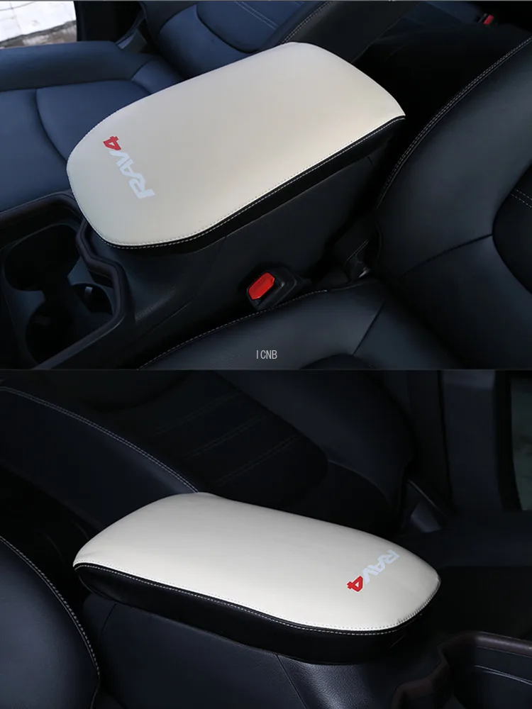 For Toyota RAV4 2019 2020 XA50 Genuine Leather Car Central Armrest Case Accessories