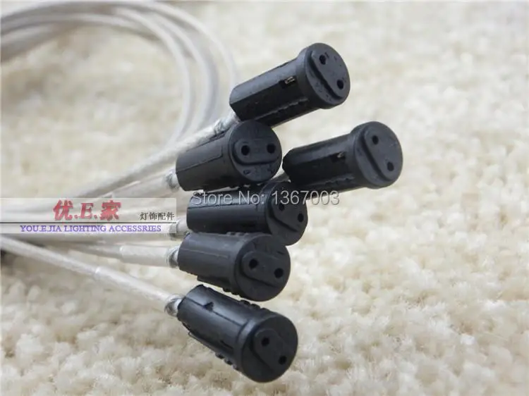 10PCS  Pendant lamp holder G4 lamp wire 100mm 50mm 200mm G4 lamp holder wire for chandelier lamp holder with wire