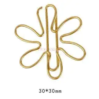 Desenhos animados Cactus Plant Paper Clip, Golden Bird Clip De Papel, agulha clara pequena, 4pcs