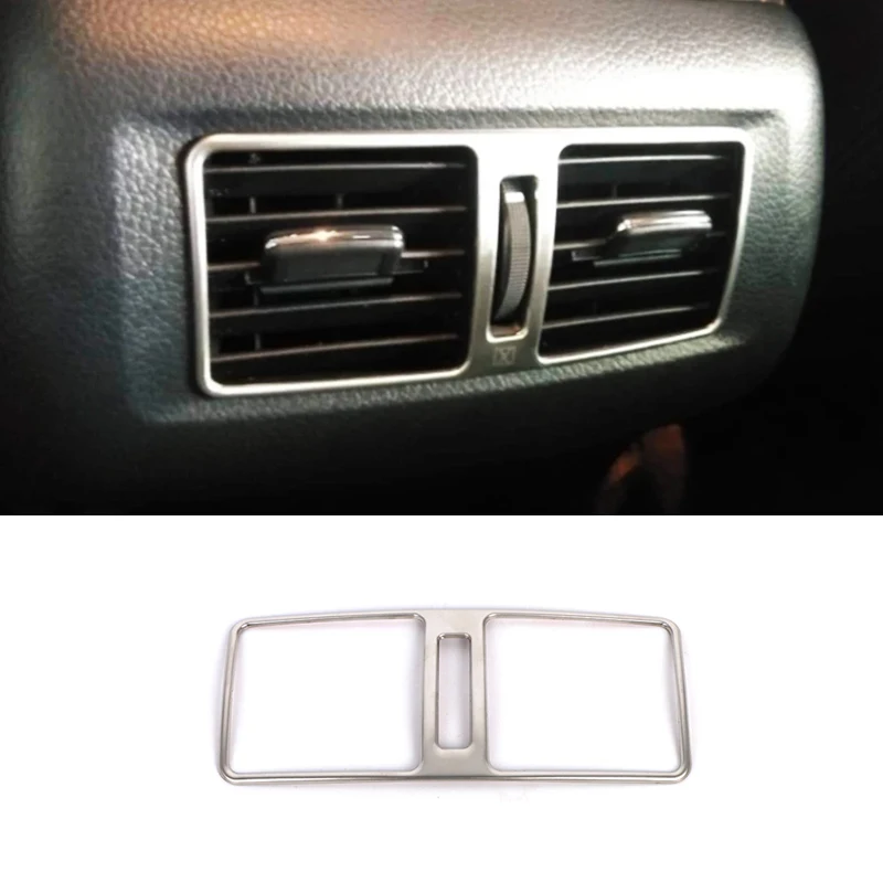 

For Nissan Navara 2017-2020 Stainless Silvery Car Back Rear Air Condition outlet Vent frame Cover Trim Car Styling accessories