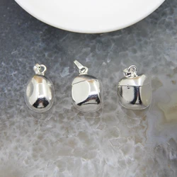 1pcs Plated Silvery Pyrite Natural Stones Small Nugget Pendants For DIY Jewelry Earring Necklace Charms Making Accessories
