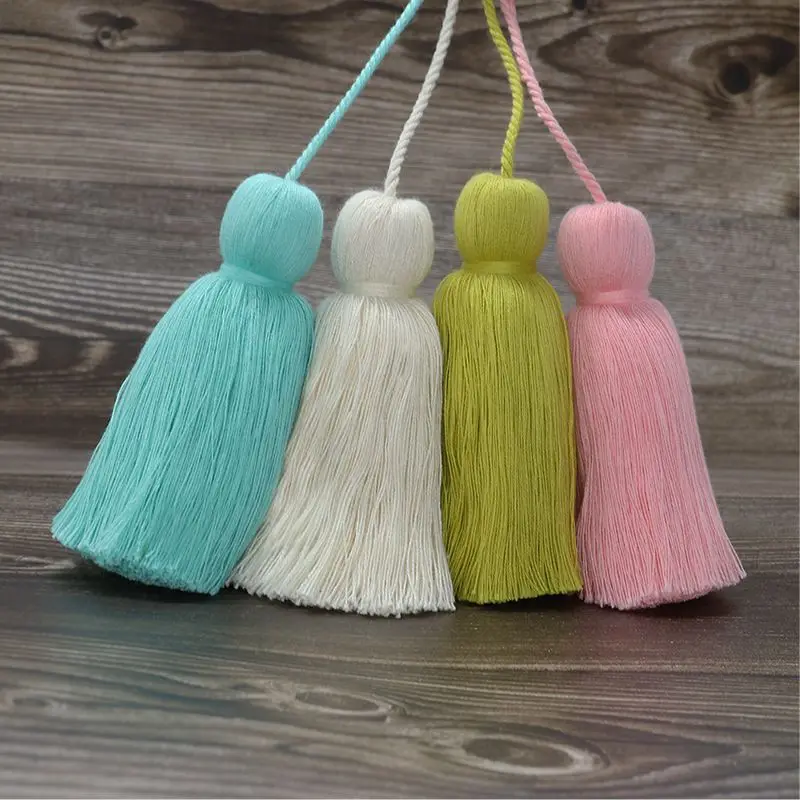 WFFNNKC 5Pcs Cotton Fat Big Tassels Trim Home Textile Garments Curtains Crafts Accessories Hanging Fringe Fashion Bag Pendant