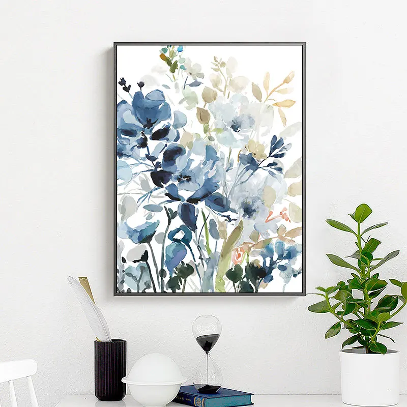 Vintage Flowers Wall Posters Pictures, Canvas Interior Paintings, Scandinavian Decor Art, New Store Home Decoration