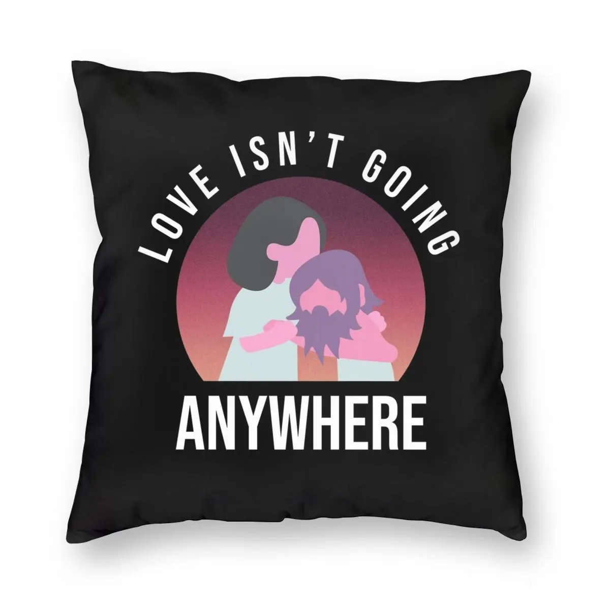 Love Isnt Going Anywhere The Midnight Gospel Square Pillowcase Polyester Linen Velvet Printed Zip Throw Pillow Case Home Cushion