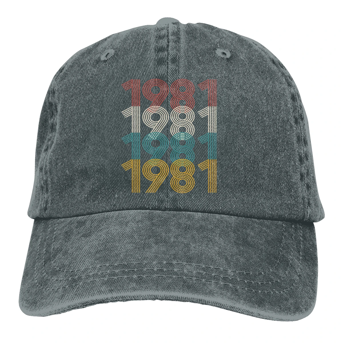 Vintage 1981 40th Birthday, Gift For Her The Baseball Cap Peaked capt Sport Unisex Outdoor Custom 40 Years Old Born in 1981 Hats