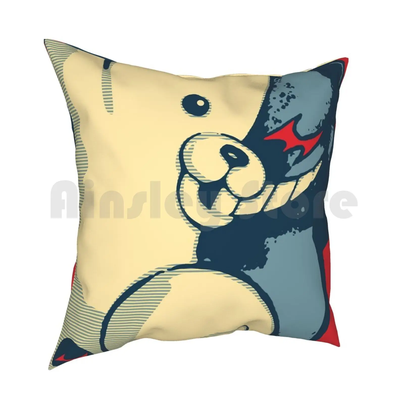 Monokuma : Vote For Ultimate Despair Pillow Case Printed Home Soft DIY Pillow cover Monokuma Danganronpa Obama Hope Despair