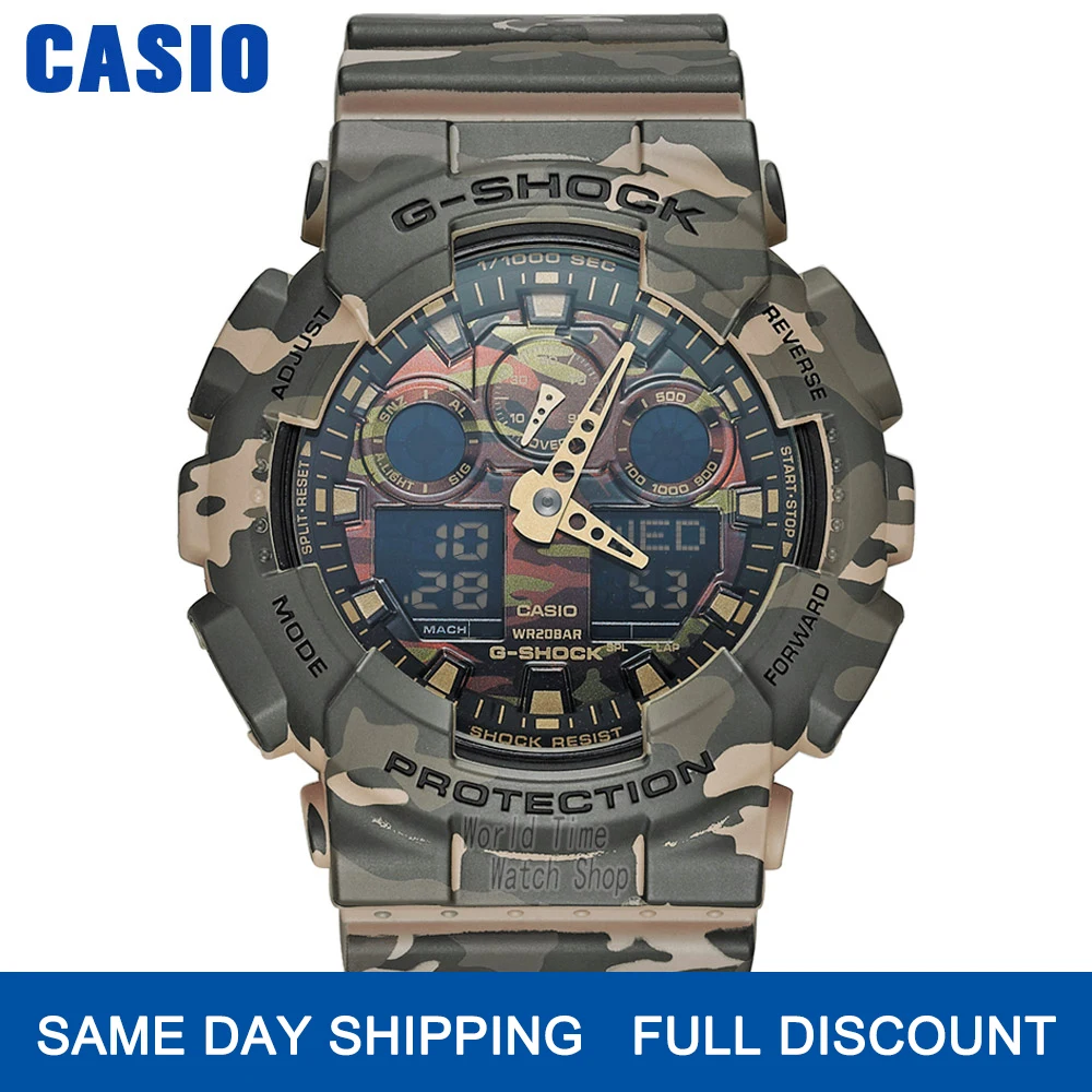 Casio reloj g reloj de choque hombres de primeras marcas de lujo LED militar reloj digital deportivo reloj de cuarzo resistente al agua reloj de los hombres Limited relogio masculino erkek kol saati montre hommeGA100