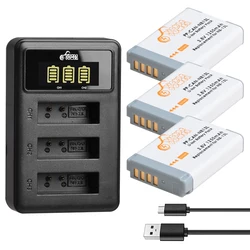 1250mAh Battery For Canon NB-13L NB 13L NB13L LED 3-Slots Charger G7 X Mark II G7X G5 X G5X G9 X G9X SX620 SX720 HS Camera