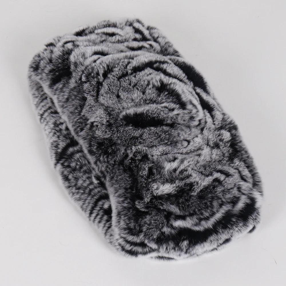 100% Natural Rex Rabbit Fur Women Scarves Winter Warm Knitted Elastic Real Fur Ring Scarf Lady High Quality Real Fur Headband