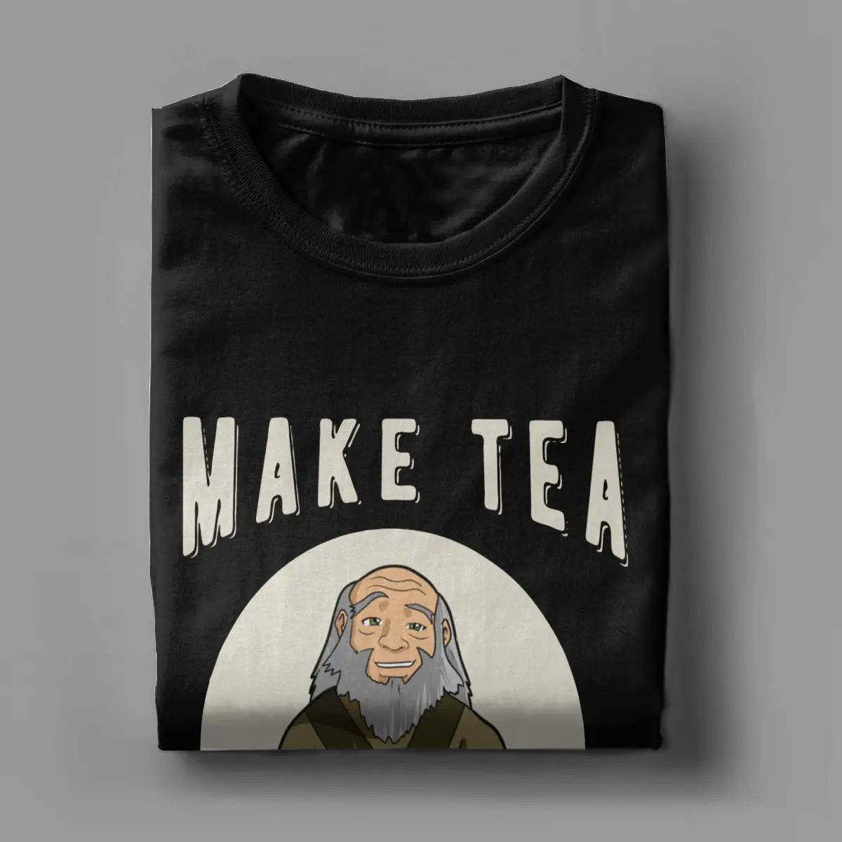 Iroh Make Tea Avatar The Last Airbender Men T Shirts Vintage Tees Short Sleeve Crew Neck T-Shirt 100% Cotton New Arrival Tops