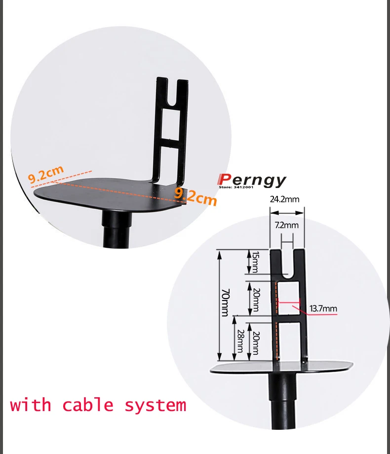 (1คู่ = 2ชิ้น) SO-F1 95ซม.-117ซม.รอบ Columu ปรับสีขาว Surround Sound ลำโพงไม้ชั้นวางชั้น Sonos Play 1 SL