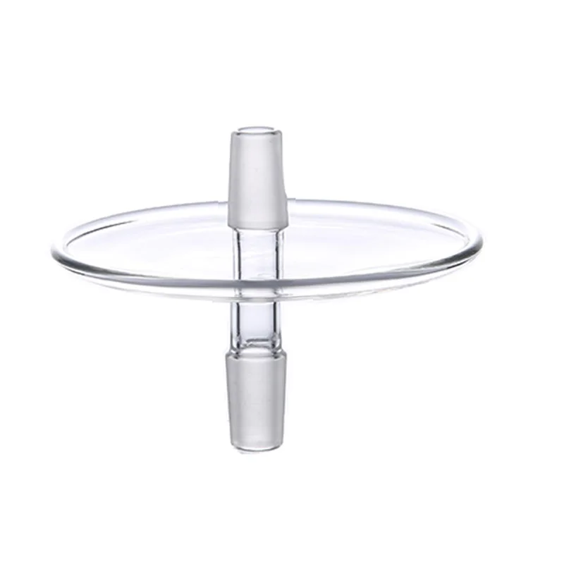 100mm Max Diameter Heat Resistant Joint Size 14mm Male-male Shisha High Borsilicate Glass Ovenproof Plates For Hookah Tray