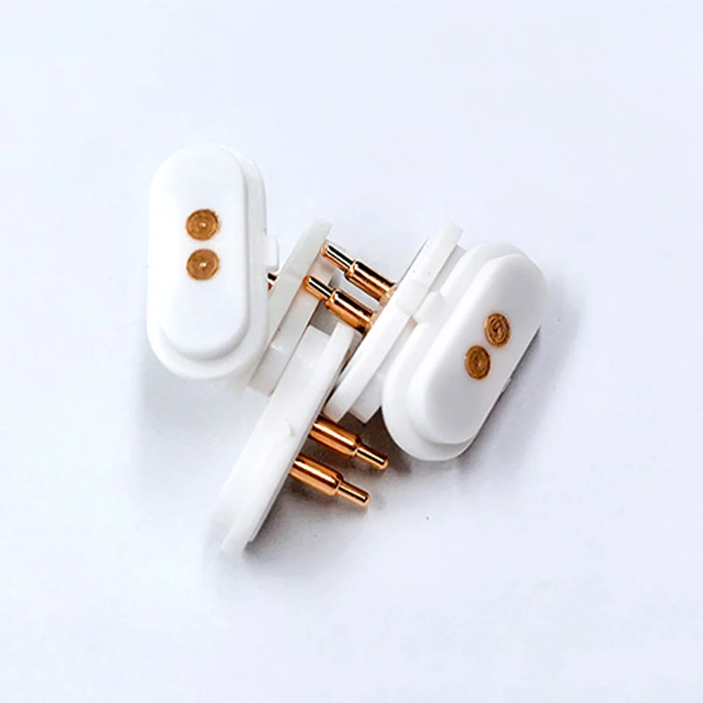 2Pcs 5Pcs Intelligente Lente-Geladen Magnetische Pogo Pin Connector 2 Pole Pitch 2.54 Mm Door Gat Vrouwelijke dc Power Charge Probe