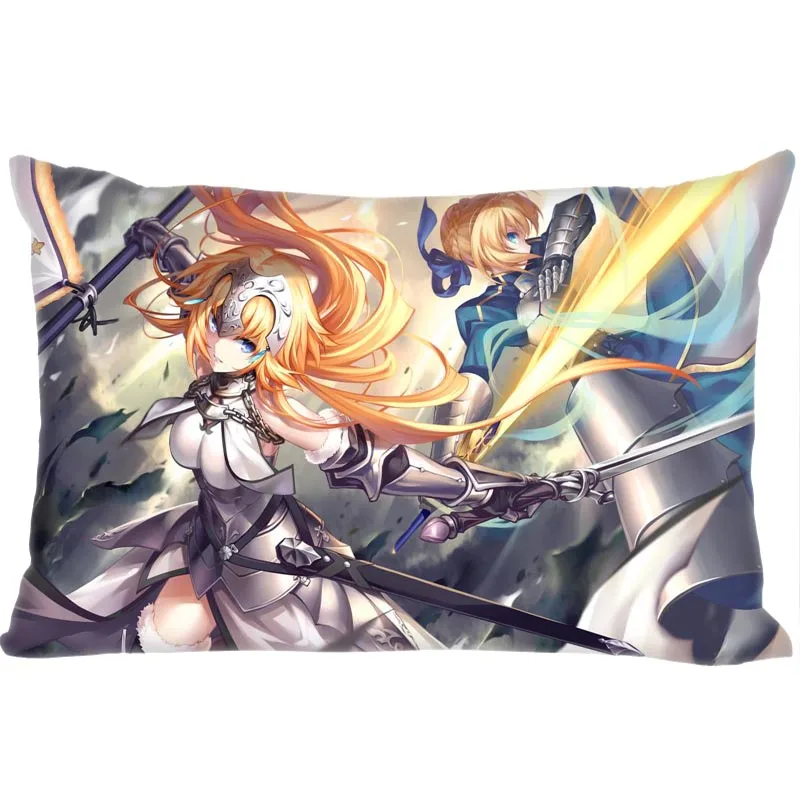 Hot Sale Fate Grand Order Rectangle Pillowcase Custom Home textile Zipper Pillowcase Pillow Cover Size 45*35cm (one side) Print