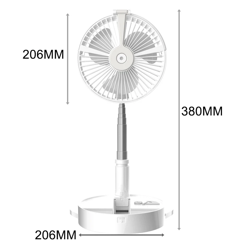 2023 новый складной выдвижной портативный usb Мобильный мощный увлажнитель спрей Освещение для дома офиса уличный сетчатый красный маленький вентилятор