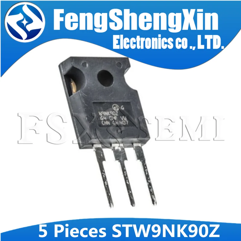 

5pcs STW9NK90Z To-247 W9NK90Z TO247 STW9NK90 9NK90 Power MOSFET