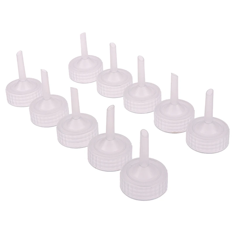 10Pcs Aquarium Brine Shrimp Artemia Incubator Cap Fish Tank Shrimp Egg Hatchery Bottle Adapters DIY Bottle System Accessories