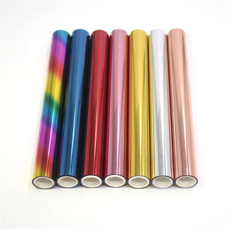 Foil Paper 2021 15 Colors Toner Reactive Foil 19.3cmx5m Foil by Laser Printer and Laminator for Crafts Card Making