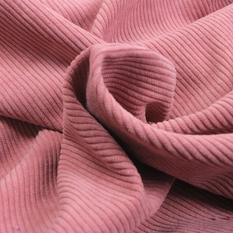 Stripe Corduroy Fabric Solid Color for Sewing Shirts Sanitary Clothes Jacket Pants Sofa Silk Per Meters