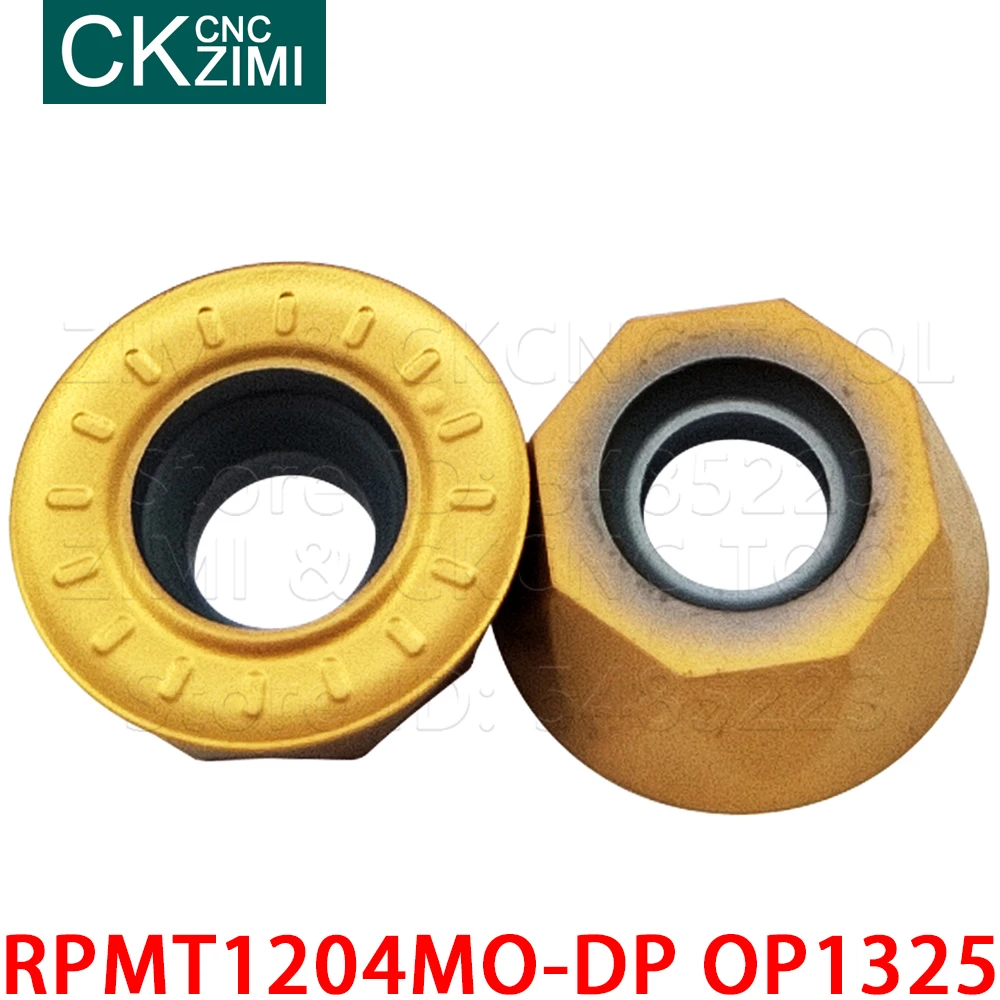 10P RPMT1204MO-DP OP1325 RPMT 1204MO DP كربيد إدراج طحن إدراج أدوات أدوات مخرطة معدنية باستخدام الحاسب الآلي قاطعة المطحنة إدراج