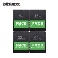 Tarjeta de memoria Bitfunx Fortuna FMCB gratis McBoot para consola de juegos Sony Playstation 2 PS2 Slim
