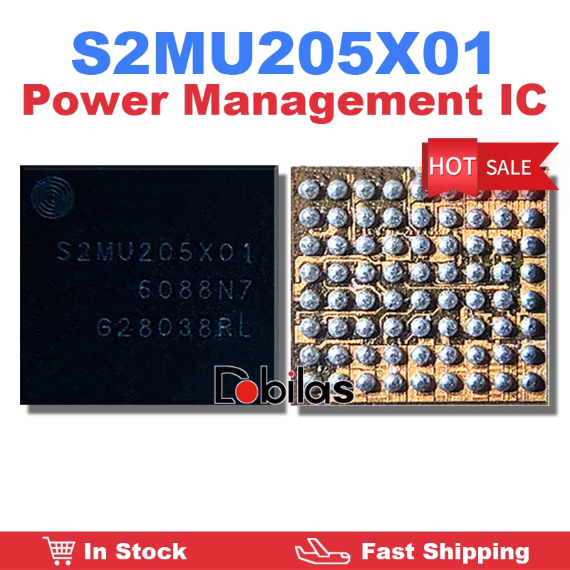 1Pcs S2MU205X01 For Sansung Power IC Power Management Supply IC Mobile Phone Integrated Circuits Replacement Parts Chip Chipset