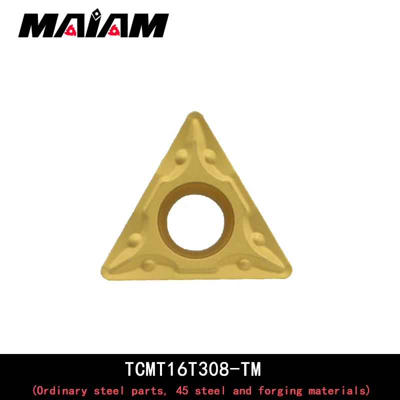 TCMT inserto triangolare TCMT1102 TCMT110204 TCMT110208 TCMT16T3 TCMT16T304 TCMT16T308 TM inserto In Metallo Duro per acciaio Ordinario parti