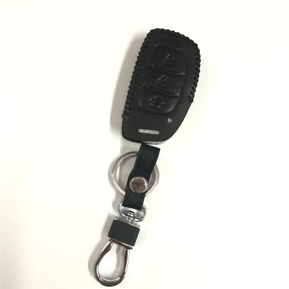 Leather Key Case Key Fob Cover keychain For Hyundai Tucson Creta ix25 ix35 i20 i30 HB20 Elantra Verna Mistra 2015 2016 2017 2018