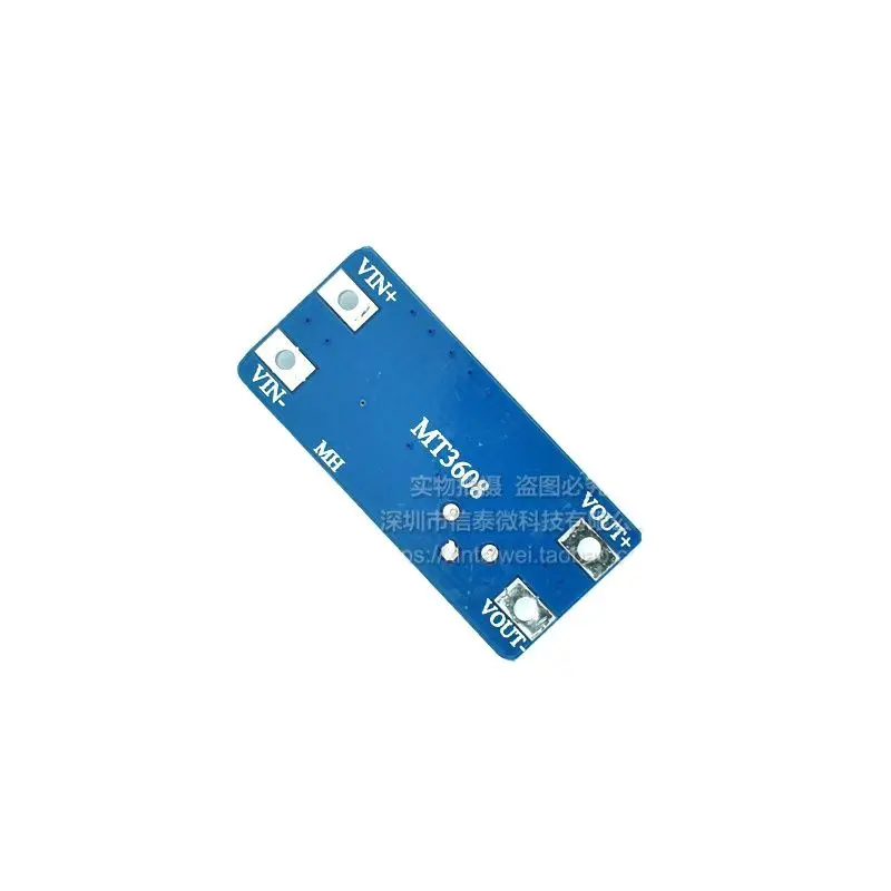 MT3608 DC-DC boost module 2A boost board input voltage 2-24V rise 5/9/12/-28V adjustable