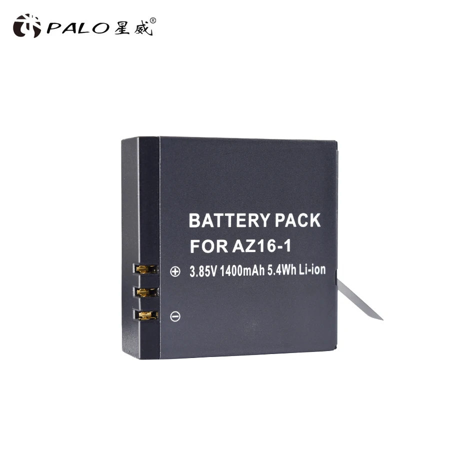 PALO YI 4K Battery AZ16-1 For Xiaoyi Action Camera 2 1400mAh 3.85V Rechargeable Battery