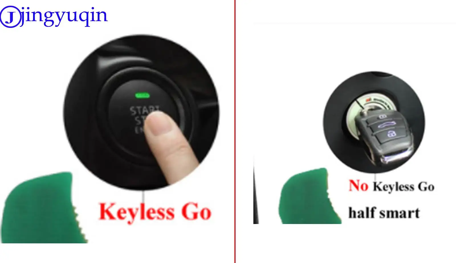 jingyuqin Smart Remote Car Key Fob 3 Buttons 433MHz PCF7946 ID48/ID46 For VW Volkswagen Passat CC 2005-2014 3C0959752BG/BA