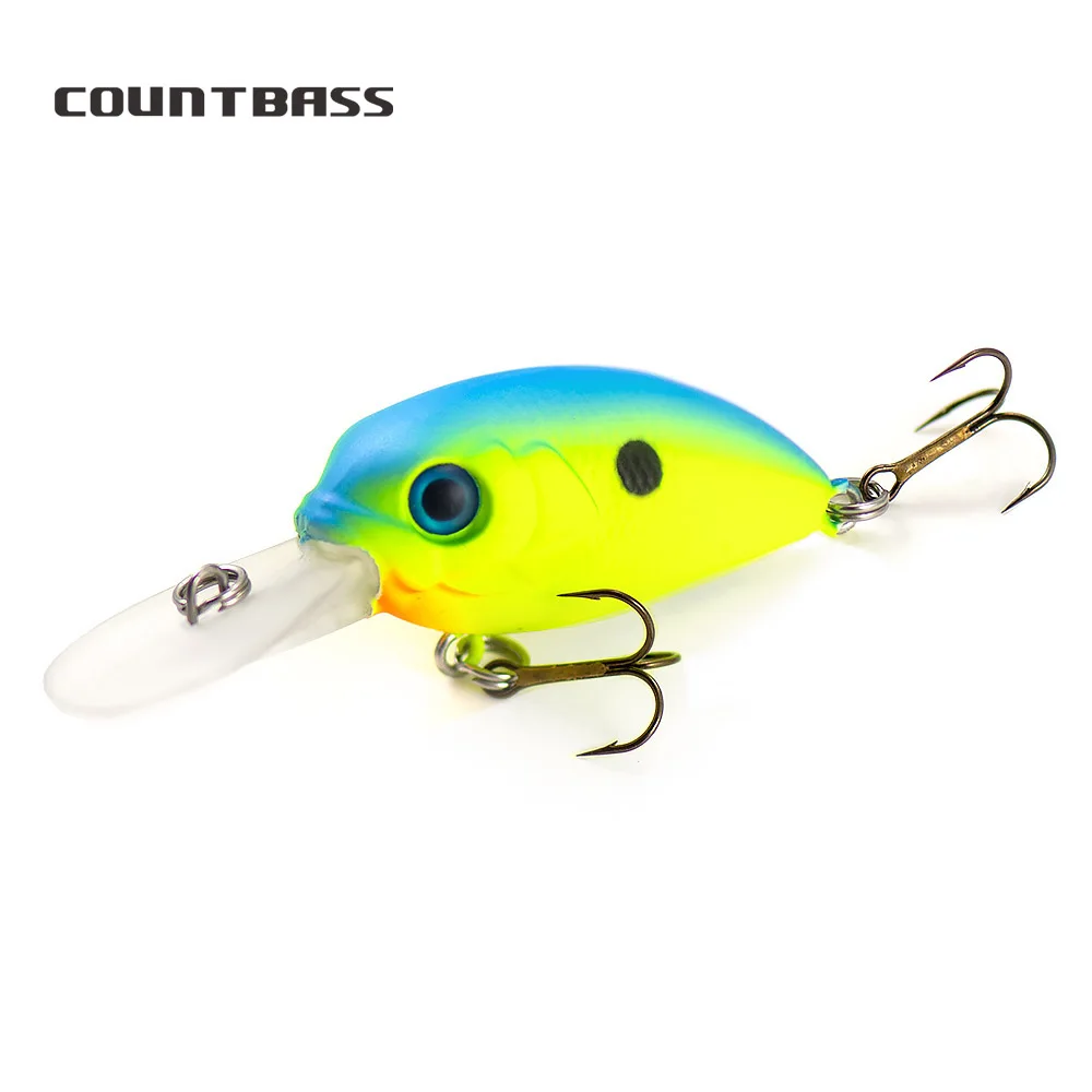 

COUNTBASS 39mm 4.5g Crankbait Deep Diver Hardbaits Fishing Lures Diving Depth 1.2m Crank Wobblers Freshwater Angler's Lure