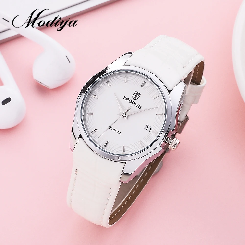 

Modiya Top Fashion Ladies Watch Luxury Fashion Leather Strap New 2022 Casual Simple Waterproof Clock Free Shipping