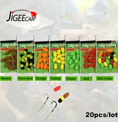 20PCS Carp Fishing Method Feeder Fishing Tools Carp Feeder Fishing Foam Baits Pop Ups Hook Baits Fishing Tackle Accessories