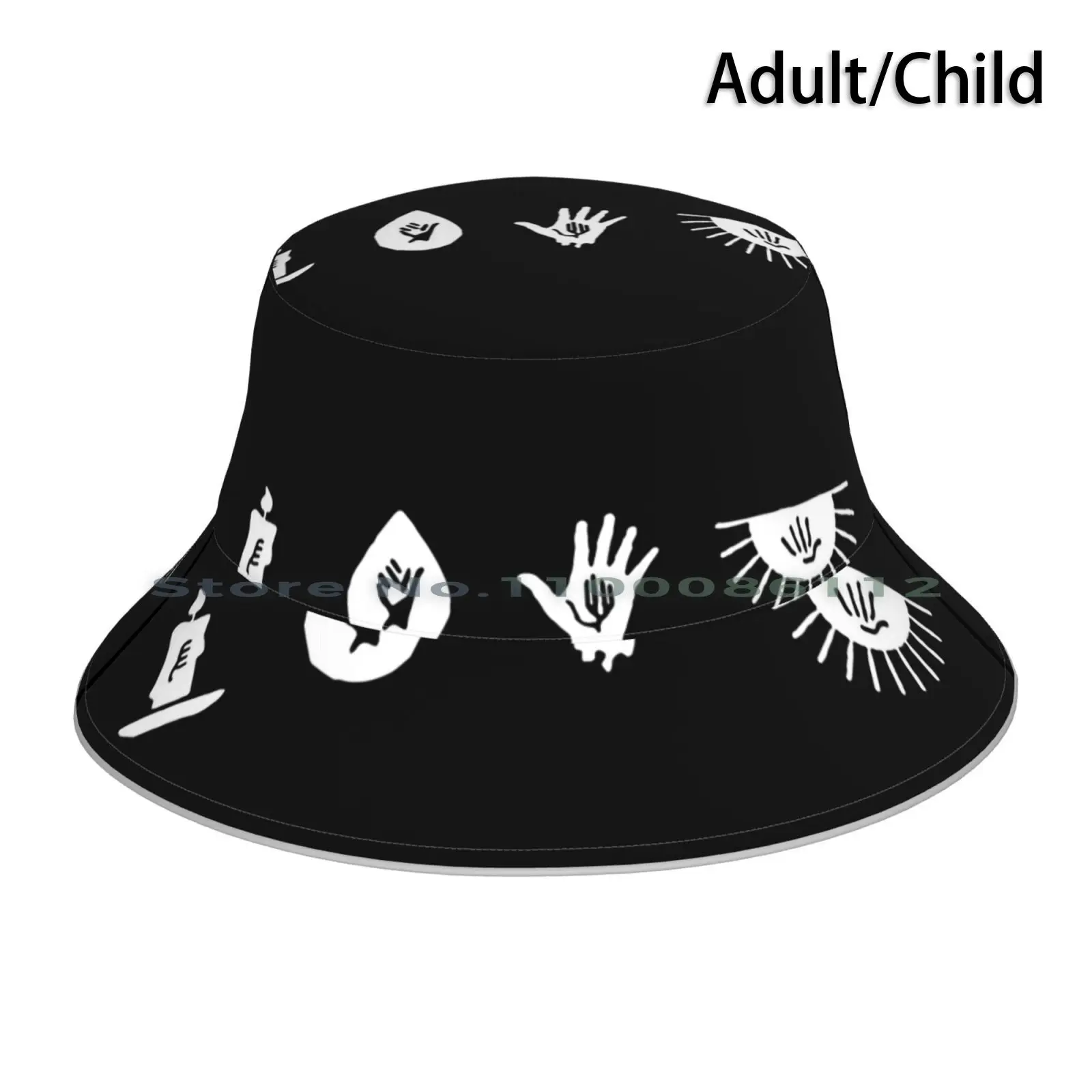 Return Mcr Punk Bucket Hat Sun Cap My Chemical Romance Logo Emo Dark Gerard Mikey Way Frank Lero Danger Days Foldable Outdoor