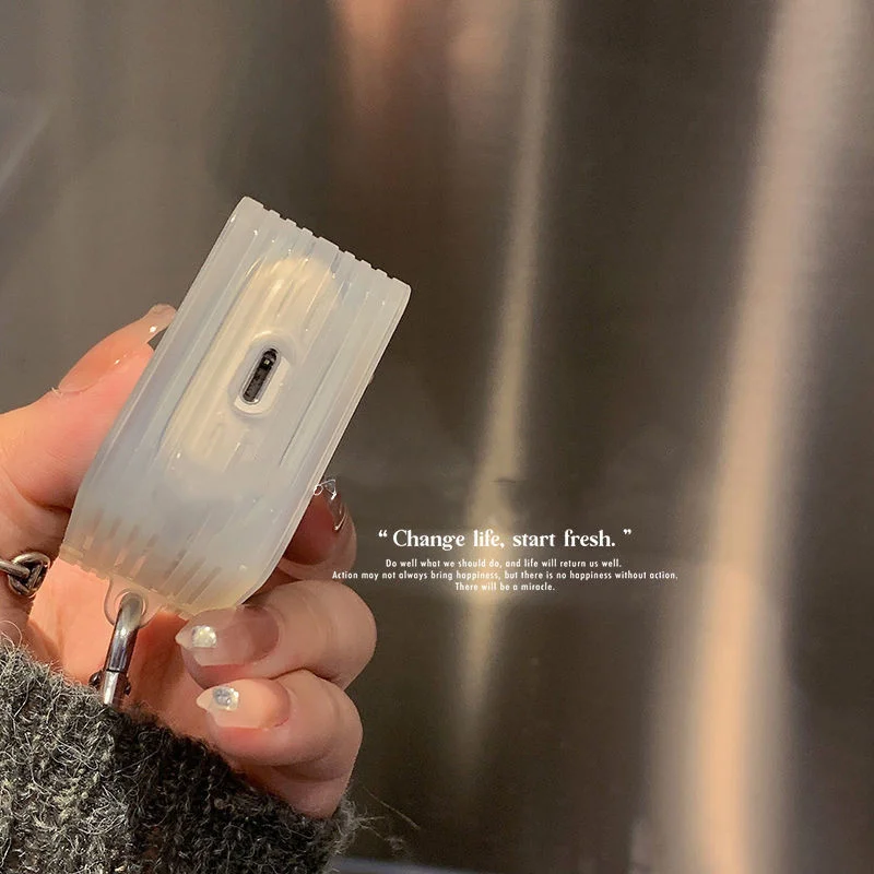Чехол для наушников Airpods 1 2, зеркальный защитный мягкий чехол с зелеными волнами для ключей, футляр для зарядки Airpods Pro