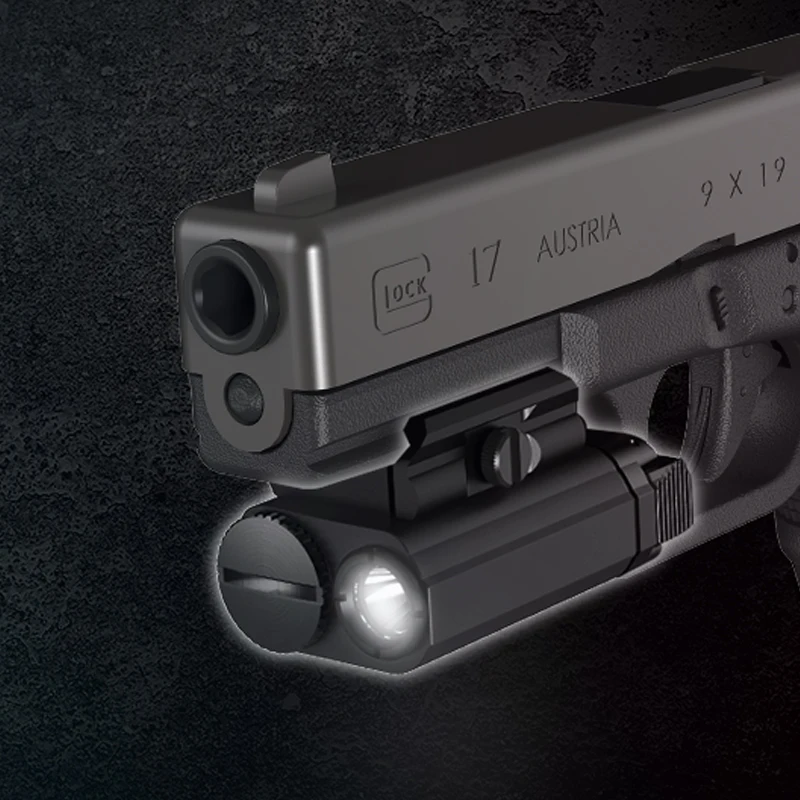 Nitecore-Lámpara táctica NPL20 de 460 lúmenes, Montaje compacto en Riel, linterna LED del ejército, foco táctico impermeable, batería CR123A