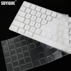 For 2021 iMac Wired Apple Keyboard A2449 A2450 A1243 A1843 MB110LL/B with Numeric Keypad Silicone keyboard Cover Protector Skin