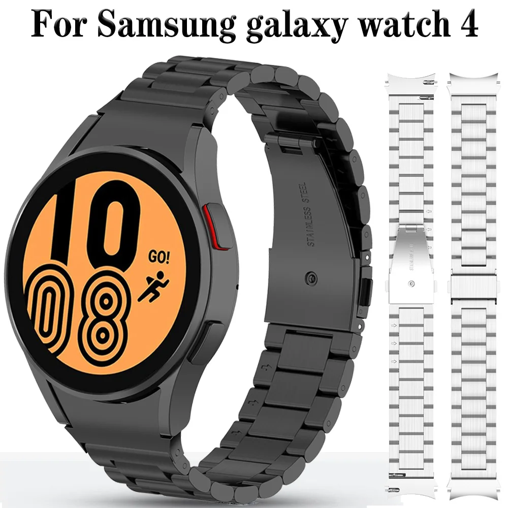 Untuk Jam Tangan Samsung Galaxy 4 40Mm 44Mm Klasik 46Mm 42Mm Tali Asli Jam Tangan Baja Tahan Karat Gelang Gelang Gelang Logam