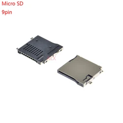 10pcs 9pin Micro SD card slot connectors, size 14*15mm TF card deck, fit for phone, tablet, Vehicle Navigation The pop-up